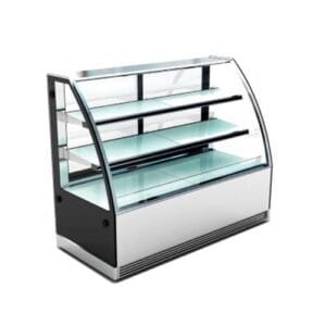 Comprar Vitrina Pastelera Vidrio Curvo 1 mt