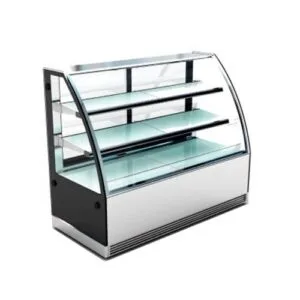 Comprar Vitrina Pastelera Vidrio Curvo 1 mt