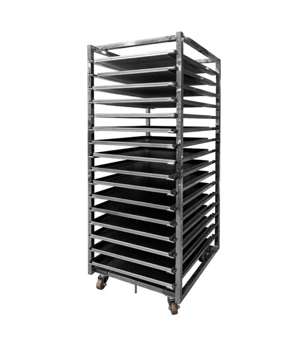 Comprar Carro Bandejero Acero Inoxidable Con Bandejas 58x68