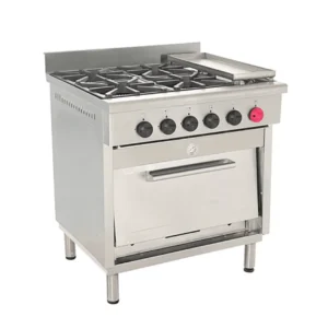 Comprar Cocina Industrial 4 Platos y 1 Churrasquera