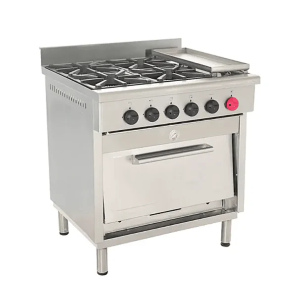 Comprar Cocina Industrial 4 Platos y 1 Churrasquera